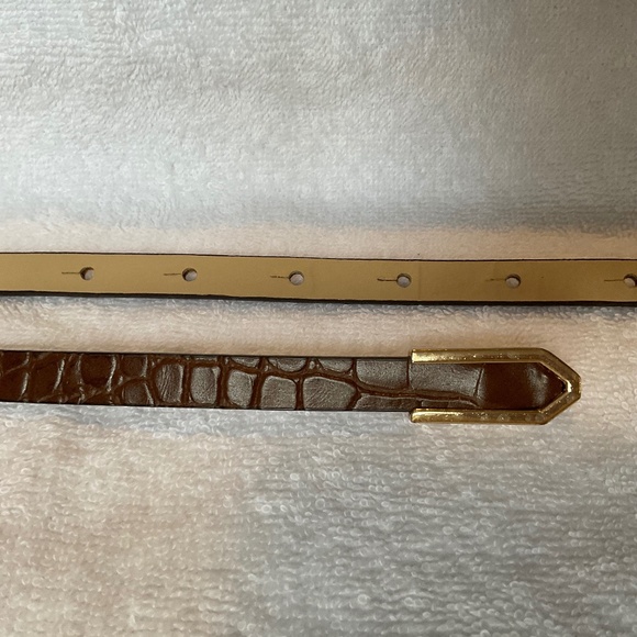 **Free with Purchase** Brown Belt Vegan Leather with Snake Skin Pattern - Picture 9 of 11